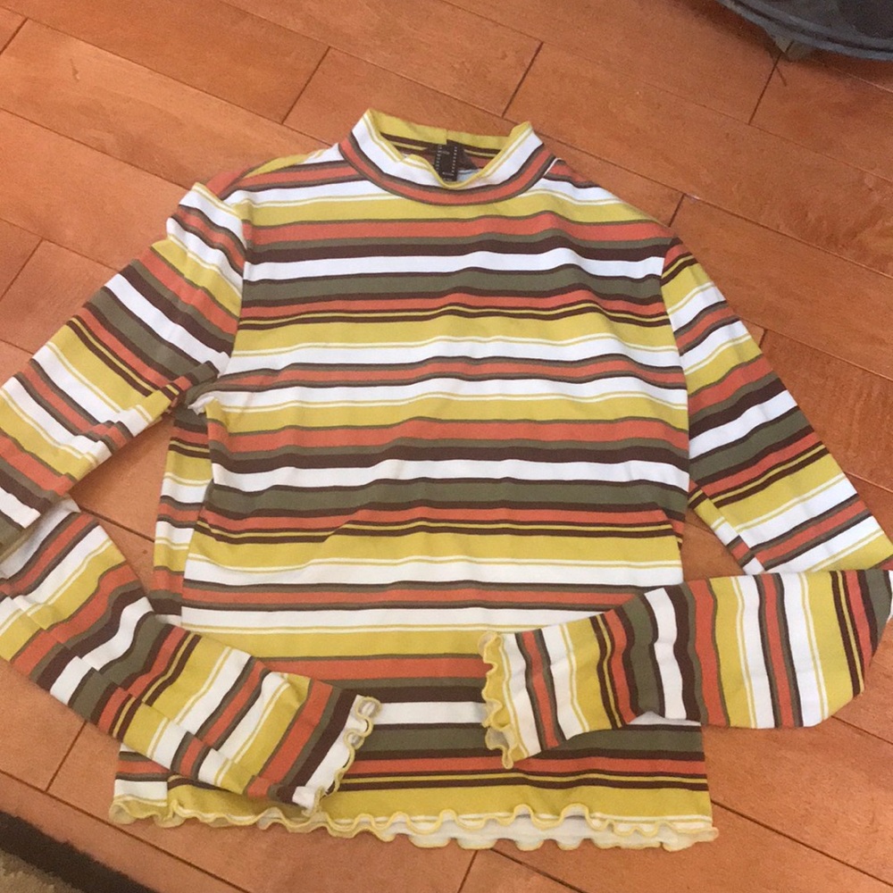 Striped Turtle neck